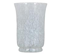White Glass Vase 15 x 15 x 22 cm