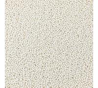 White Glimmer Sprinkles - 250g of Edible Shiny White Pearl Hundreds & Thousands Cake Sprinkles Toppers Decorations, 100s 1000s Mini Balls Nonpareils