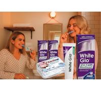 White Glo 2In1 with Mouthwash Whitening Toothpaste (Pack of 2)