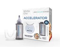White Glo Accelerator Professional Teeth Whitening Kit with LED Light for Sensitive Teeth and Gums - Blue Light Activated Gel for Best Results - 10 Min Timer & 50 Uses!