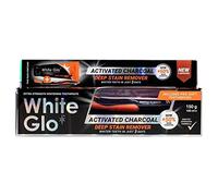 White Glo Charcoal Deep Stain Remover Whitening Fluoride Anticavity Toothpaste, 50% More Charcoal and Micro-Particles to Purge Stains, Bacteria, Detoxified Mouth and Sparkling White Smile - 5.3 Ounces