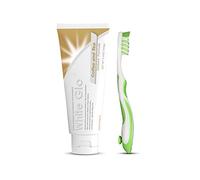 White Glo Coffee and Tea Drinkers Whitening Toothpaste with Bonus X Action Toothbrush, 5.2 Ounce