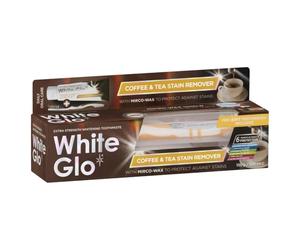 White Glo Coffee & Tea Drinkers Extra Strength Whitening Toothpaste, Revolutionary Micro Wax Protective Shield to Repel Future Stains, Micro-Polishing Particles Targets Yellowing on Teeth - 150g
