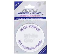 White Glo Pearls Whitens + Shines Pearl Powder Mint Flavour 30g Deep Teeth Whitening Treatment