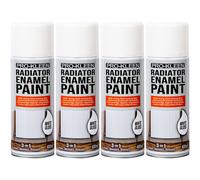 (White Gloss, Four) Pro-Kleen Enamel Radiator Paint