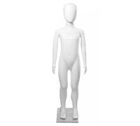WHITE GLOSS Full Body Kids Mannequin with Metal Base, WHITE GOLSS Model BA-3W Height 87cm
