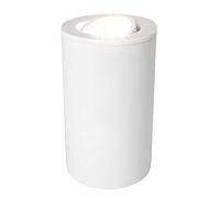 White Gloss GU10 Floor or Table Lamp Uplighter with Tilt Capability by Happy Homewares