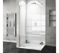 White Gloss Shower Wall Panels 1m x 2400mm x 10mm, Easy to Install 100% Waterproof & Heat Resistant PVC Wet Wall Panels