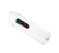 White glossy GPR Exhaust Muffler Albus Evo4 Appr Kawasaki Versys 1000 2021 2024