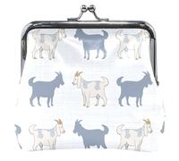 White goat leather purses and bags with buckle and kiss closure with coin change, Chic Goat White, ONE SIZE, Classic, Chic Goat White, UNITALLA, Classic, Chic Goat White, UNITALLA, Classic