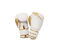 Reebok Unisex's Retail Boxing Gloves, White/Gold, 14oz