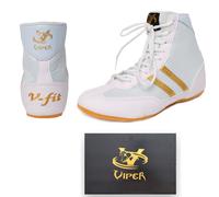 (White/Gold, 3 (Children's)) Sab MCR LTD Boxing Boots, Footwear Mens/Kids