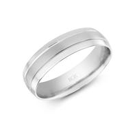 White Gold 5mm Wedding Ring 9ct Polished In ROX Luxury Packaging Luxury Hallmarked - ROX Diamond & Thrills Jewellery