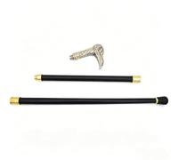 White Gold Assassin Hiking Cane, Creative Stylish Metal Gentleman Cool Scepter Equipped With Premium Rubber Tip Suitable for Daily Use and Collection