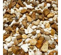 White/gold Blend 16-20mm Decorative Garden Aggregates Borders Paths Driveways Yards Landscaping 800Kg
