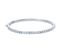 White Gold Coloured Claudia Classic Crystal Cubic Zirconia Bangle