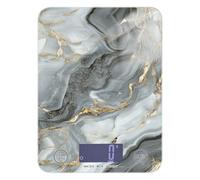 White Gold Marble Texture Cooking Portable Food Scale Digital 11lb/0.18oz, 5kg/5g Small Digital Scale Grams with 4 Unit for Baking Spices Baking (Batteries not Included)