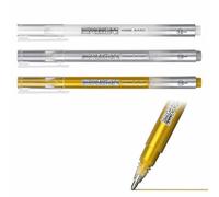 White Gold Silver Gel Pens 3 Colors 1.0mm Marker Rollerball Highlighter for Drawing Writing