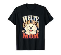 White Golden Retriever Mom Dog Lover T-Shirt