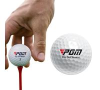 White Golf Training Ball - Triple Layer Construction, High Compression Ball | Golf Swing Assist, Putter Control Trainer Ball for experienced golfers, practice distance accuracy on range or green