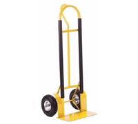 White Goods P Handle Sack Truck; Pneumatic Wheels; Steel; Yellow/Black