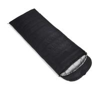 White Goose Down Adult Envelope Sleeping Bag Single Person Outdoor Camping Portable for Outdoors Camping(Black 600g)
