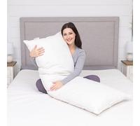 White Goose Down and Feather Body Pillow - Pillows Size 20 Inches x 54 Inches