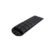 White Goose Down Hooded Sleeping Bag - Cold-Weather For Backpacking Camping Spring Winter(200g Black)