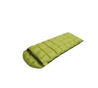 White Goose Down Hooded Sleeping Bag - Cold-Weather For Backpacking Camping Spring Winter(200g Green)