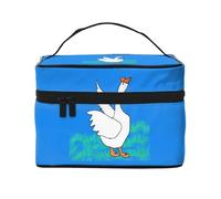 White Goose Spread Its Wings Cosmetic Bag.Fashionwomenâ€™s Printed Cosmetic Bag, Large Toiletry Organiser for Travel