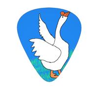 white goose spread its wings Stylish and durable guitar picks, three types of thin, medium and heavy guitar picks (12 pieces), suitable for guitar, bass, electric guitar, ukulele,