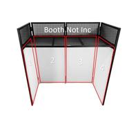 WHITE Gorilla DBS LITE DJ Booth High Quality REPLACEMENT LYCRA CLOTH Pack of 4 WHITE