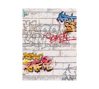 White Graffiti Wallpaper AS Creation 93561-1
