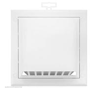 White Gravity Flap - 125mm / 5" inch - Ducting Ventilation Cowl Cover - Air Vent Grille.