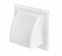 White Gravity Flap Air Vent Grille 190mm X 190mm / 100mm