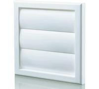Blauberg Plastic Gravity Shutter Vent-125mm-Brilliant White - DECOR185X185-125GWHITE