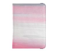 White Gray Ink Art Painting11 Leather Passport and Vaccine Card Wallet Combo Travel Passport Wallet Passport Cover with RFID Blocking for Women and Men Waterproof