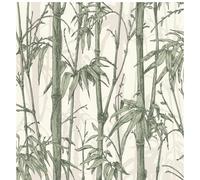 Rasch paperhangings Non Woven Wallpaper (Botanical) Green White 10,05 m x 0,53 m Florentine III 484847