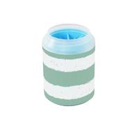 White-green Horizontal Stripes Portable Dog Foot Washer Silicone Brush Soft Pets Bathing Brush for Small Medium Dogs and Cats cepillos para perros