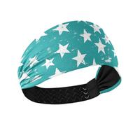 White Green Star no slip workout headbands Stretchy head for Workouts tennis washing face accesorios para el cabello de mujeres
