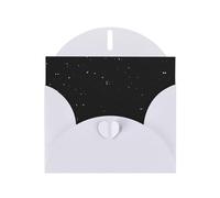 White Greeting Card Set with Envelopes â€“ Black White Dot Print Blank Cards for Birthday, Valentine's Day & Party Invitations