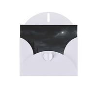White Greeting Card with Envelopes - The Vast Night Print Blank Cards for Birthday, Wedding, Encouragement, Blessed Occasions