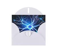 White Greeting Card YYHWHJDE Neuron extensions Picture Perfect for Valentine's Day, Wedding Anniversary & Party Invitations