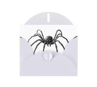 White Greeting Card YYHWHJDE Poisonous spider Picture Perfect for Valentine's Day, Wedding Anniversary & Party Invitations