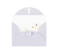 White Greeting Card YYHWHJDE White bear playing in the snow Picture Perfect for Valentine's Day, Wedding Anniversary & Party Invitations