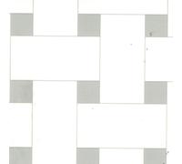 White Grey Designer Effect 2.6mm Vinyl Flooring Sheet-1mX4m Vinyl Flooring UK White One Size