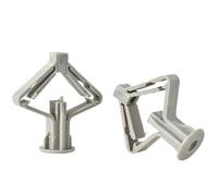 White/Grey Expansion Bolt Plastic Gypsum Board Anchors Drywall Fixing Expansion Tube Pipe Self Drilling with Zinc Plated Screws