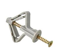 White/Grey Expansion Bolt Plastic Gypsum Board Anchors Drywall Fixing Expansion Tube Pipe Self Drilling with Zinc Plated Screws