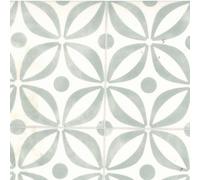 White Grey Non Slip Designer Effect Vinyl Flooring For Livingroom, 2.6mm Cushion Backed Vinyl Sheet-2M(6'6") X 2M(6'6")-4M²