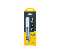 White Grout Pen, 6ml - Easy Application, Mould Resistant & Waterproof, Instantly Brightens Discoloured Grout, Single Piece